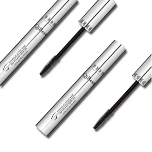 QIBEST 4D Silk Fiber Eyelash Mascara – Waterproof Black, Thickening, Lengthening & Long-Lasting Lash Extension Rimel