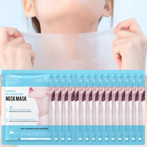 10PCS SADOER Hyaluronic Acid Neck Mask – Collagen Firming, Moisturizing & Brightening Neck Skin Care Treatment